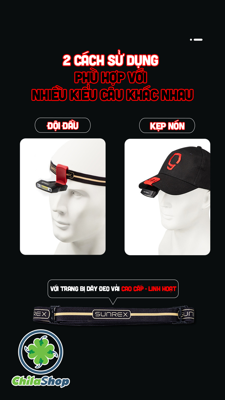 ĐÈN KẸP MŨ SUNREI