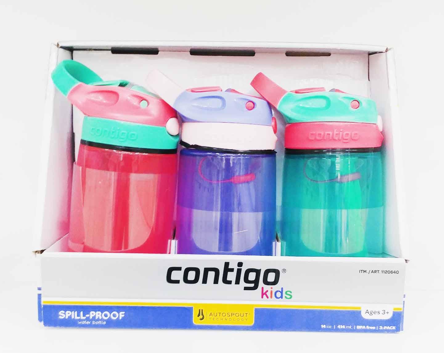 BÌNH NƯỚC Contigo Gizmo Kids Spill-Proof Flip ( TÍM NHẠT )