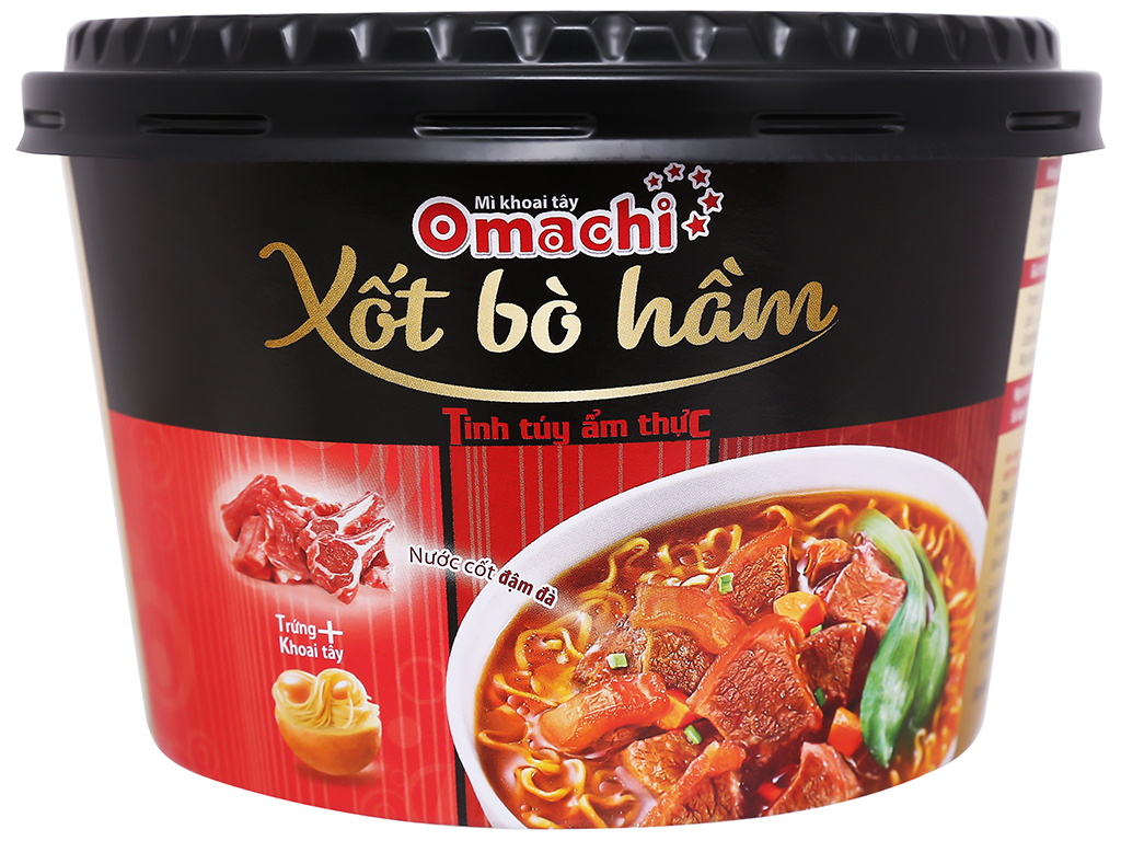 Combo 2 Bát Mì Omachi Xốt Bò Hầm 93G