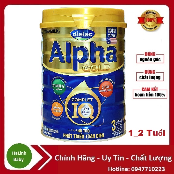 Sữa dielac alpha gold 3 900g