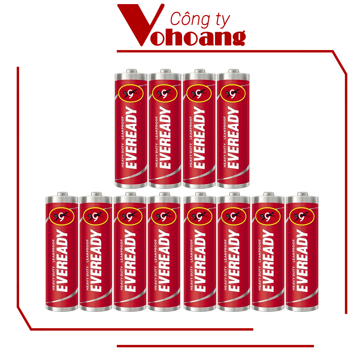 Bộ 12 pin AA Eveready Heavy Duty