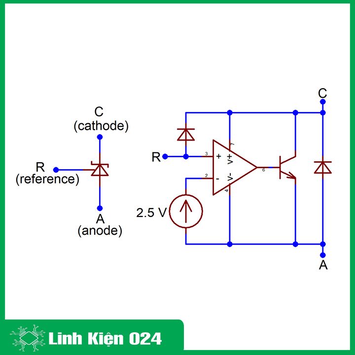 Bộ 5 TL431 SOT-23 TRANS điện áp 0,1A 40V