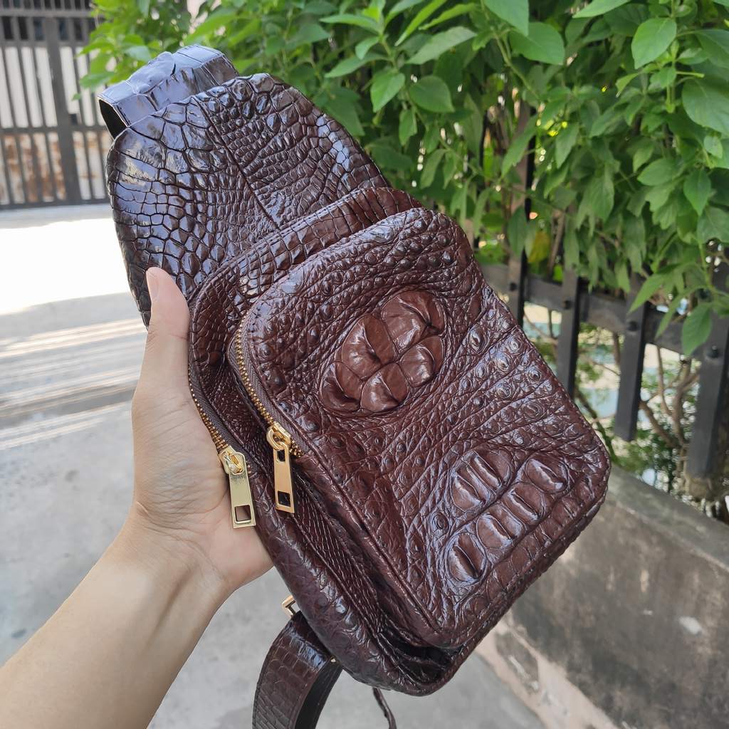 [FREE SHIP] Túi nam đeo ngực [GÙ CÁ SẤU ĐẲNG CẤP ĐÍCH THỰC]