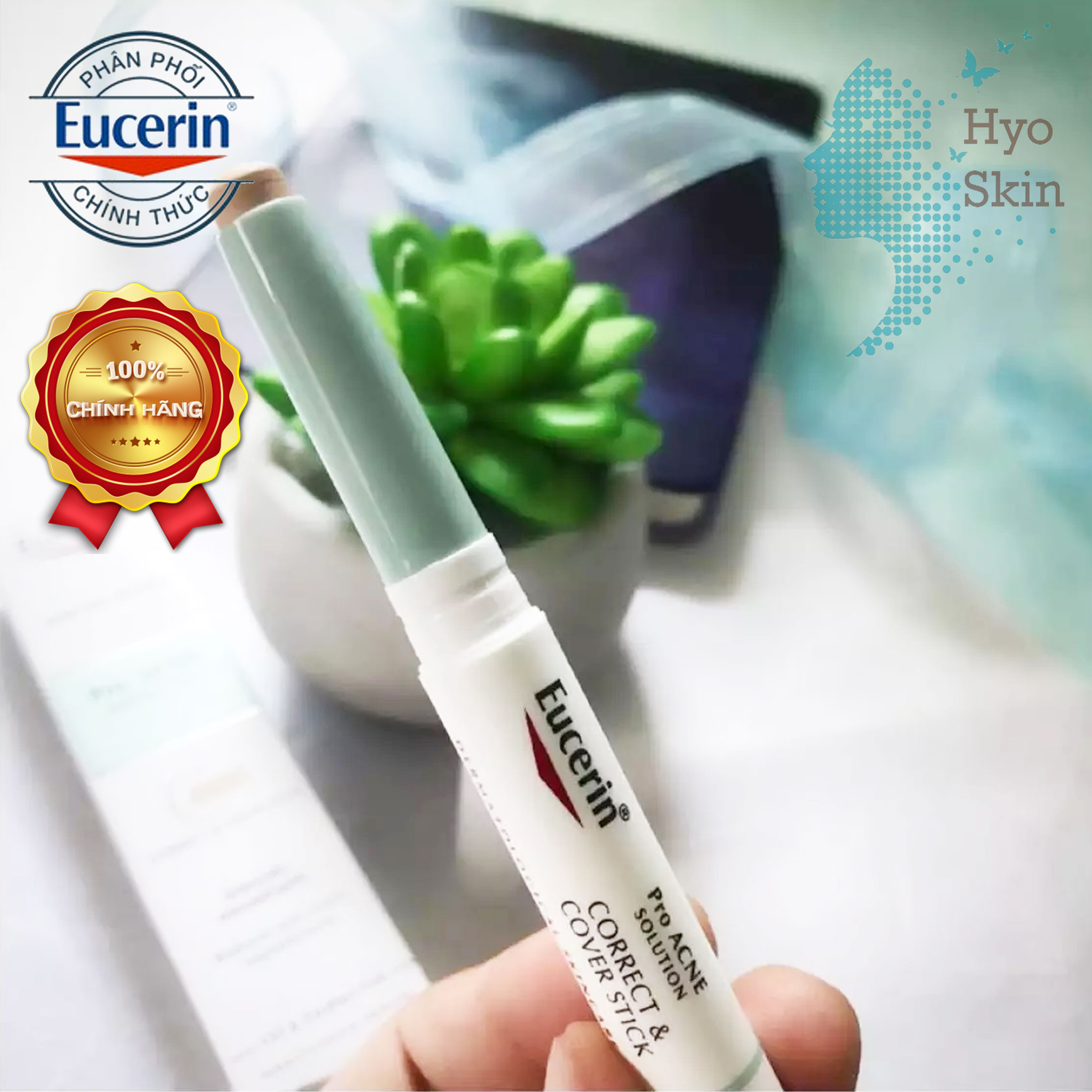 [CHÍNH HÃNG] Kem Che Khuyết Điểm EUCERIN PRO ACNE SOLUTION CORRECT & COVER STICK 2g