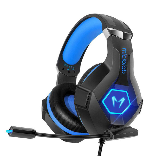 Tai Nghe Có Dây MICROLAB G7 GAMING (tích hợp Micro xoay được, 1 jack 3.5mm combo, 1 USB for Led)