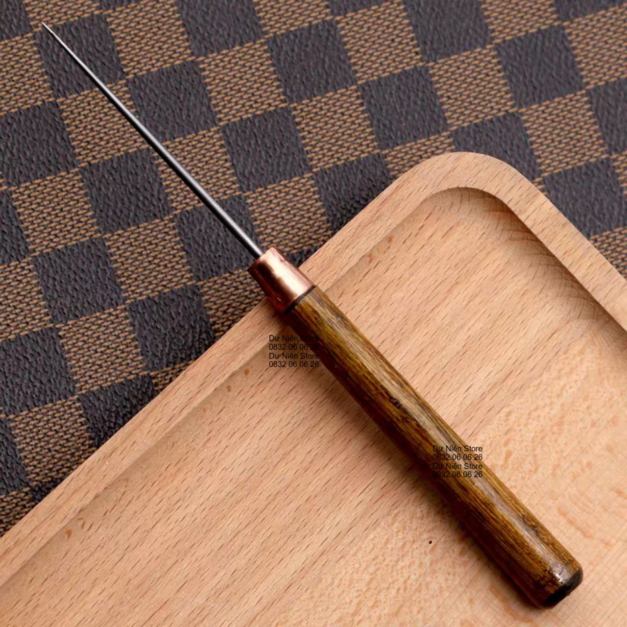 Dùi Nhọn Đục Lỗ Cán Gỗ 16cm