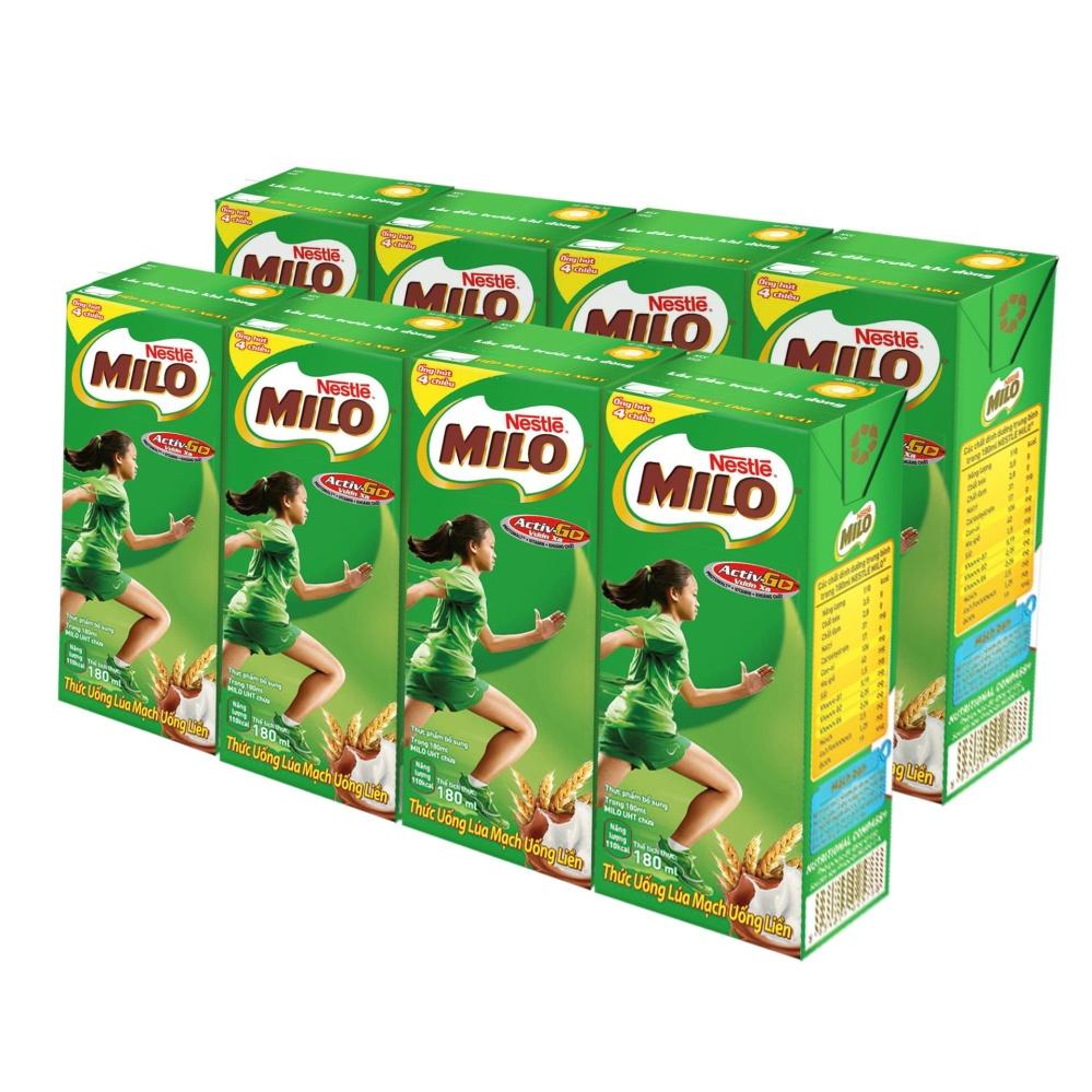 Thùng 48 Hộp Sữa Nestlé MILO 180ml