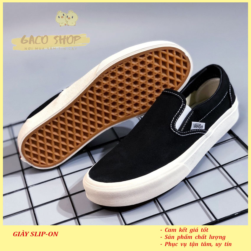 Giày thể thao Slip-on Đen [GACO SHOP]