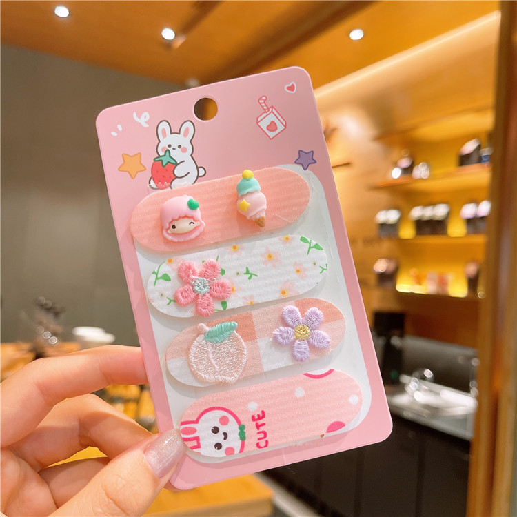 Set 4 Miếng Dán Tóc Mái Dễ Thương Cho Bé Gái bạn gái
