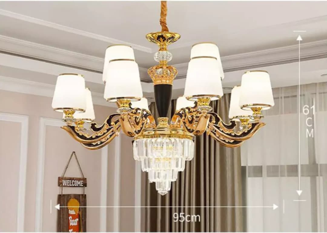 Đèn chùm pha lê LED Cao cấp  15 tay