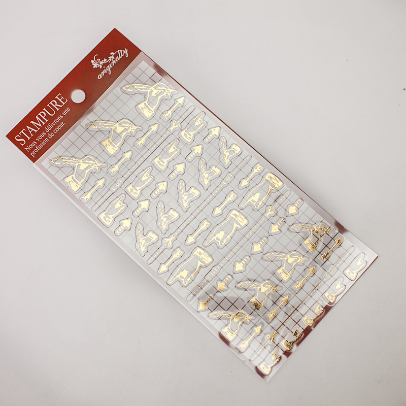 Hình dán trang trí Sticker Gold printing Stampure hoặc Mindwave