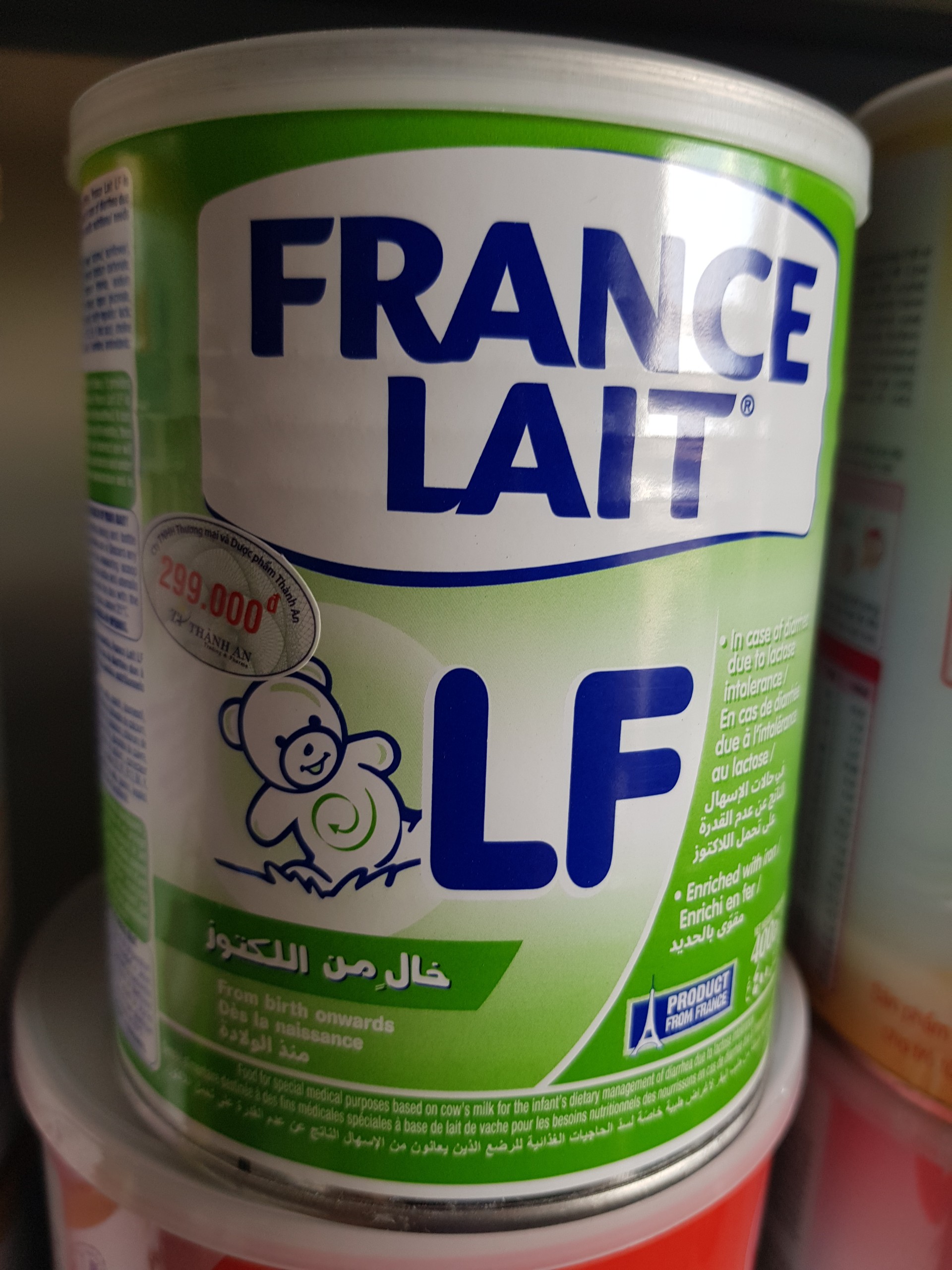 Mẫu mới Sữa France Lait LF 400g Dành cho trẻ tiêu chảy.