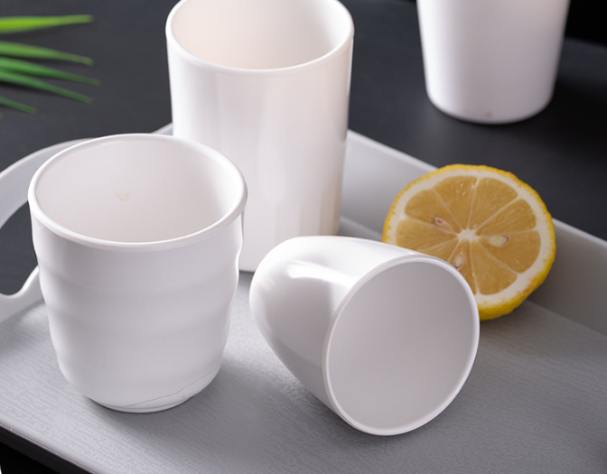 Cốc nhựa melamine trắng 7516
