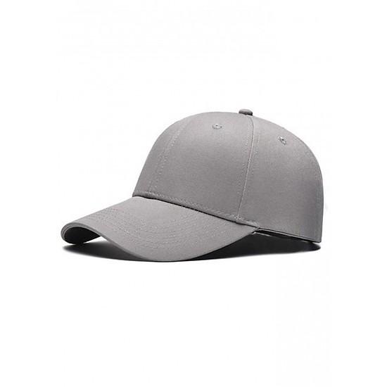Nón lưỡi trai bóng chày trơn phong cách Hàn Quốc - khóa dán