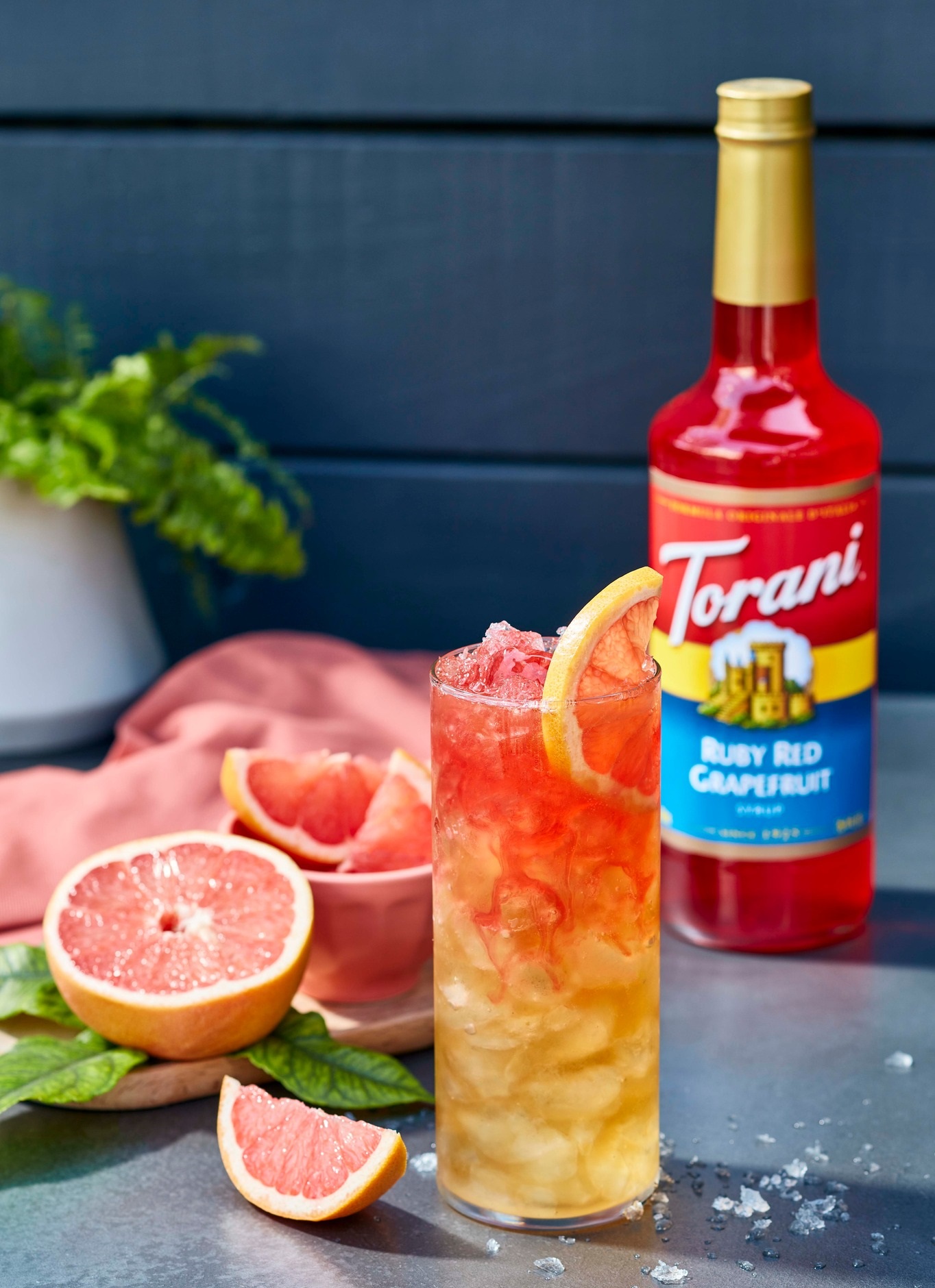 SIRUP TORANI BƯỞI HỒNG 750ML - TORANI RUBY RED GRAPEFRUIT SYRUP