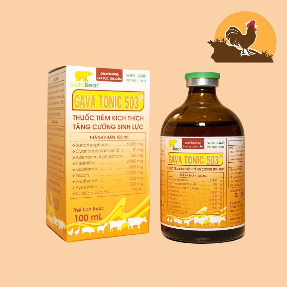 GAVATONIC 503 thuốc bổ dành cho gà đá 100ml