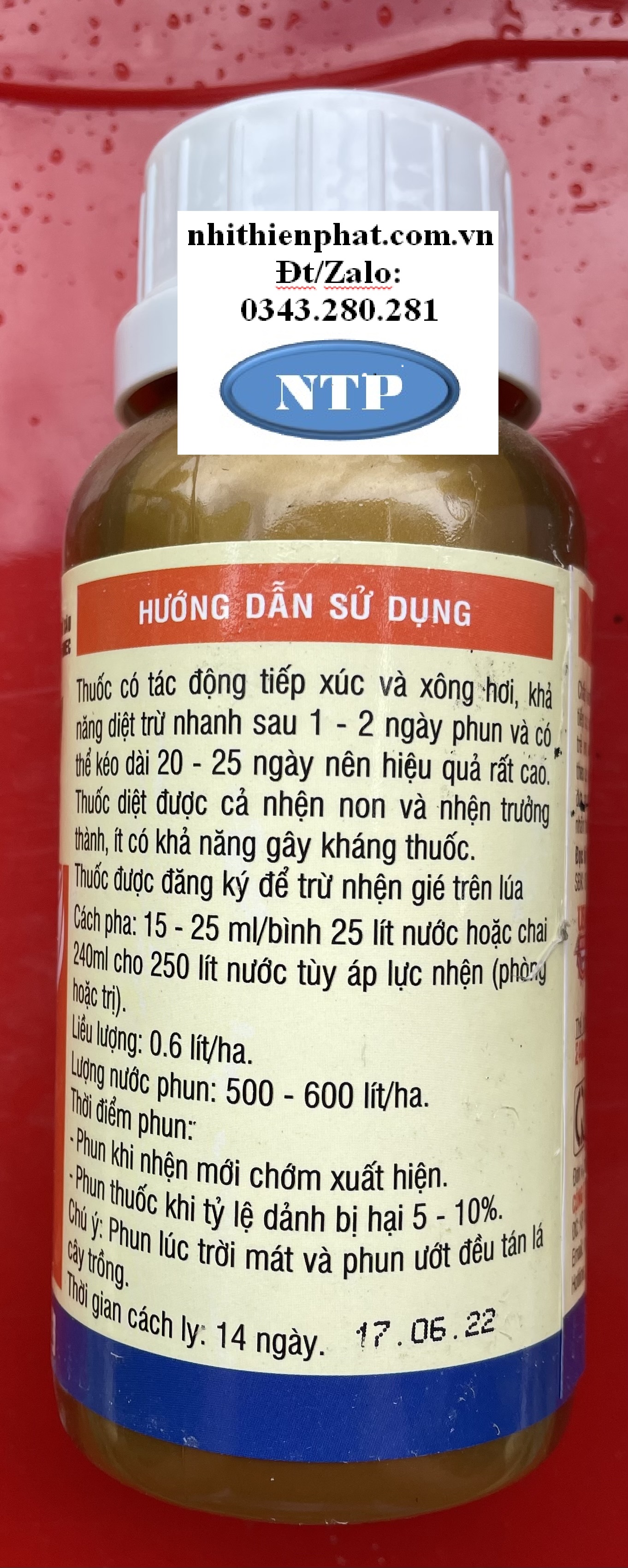 Proben NTP Nhật Bản - Thuốc Diệt Nhện Xanh Đỏ Vàng Hiệu Quả