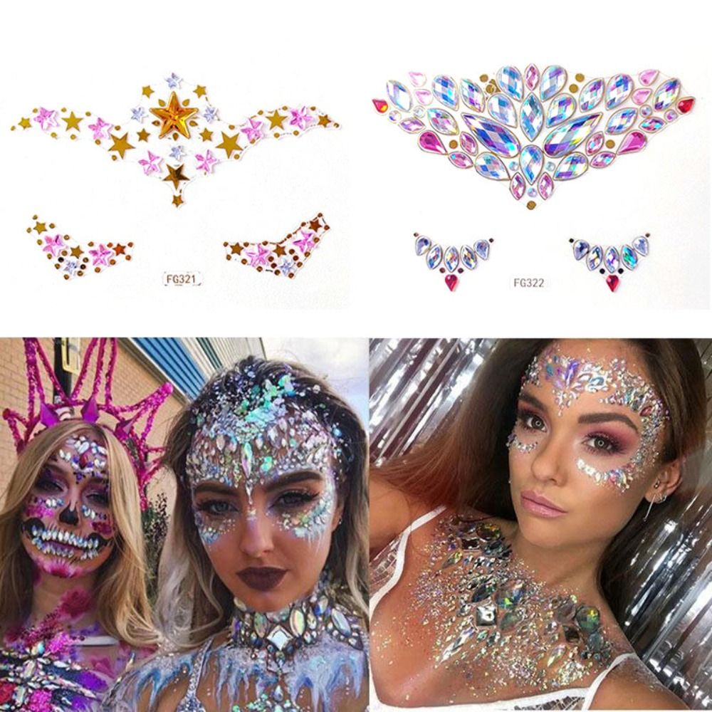 Jovo - Face Stickers Face Jewels - Pearls
