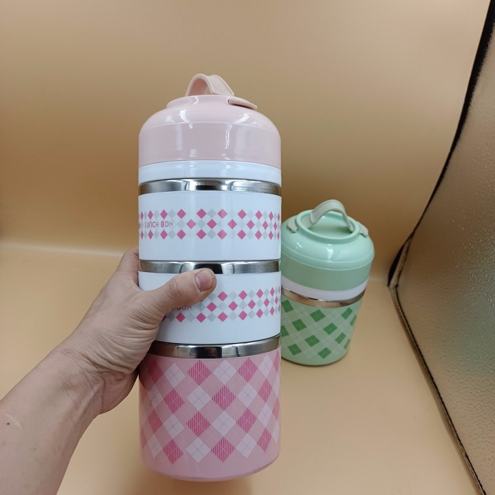 Cặp lồng cơm giữ nhiệt 3 tầng ruột inox