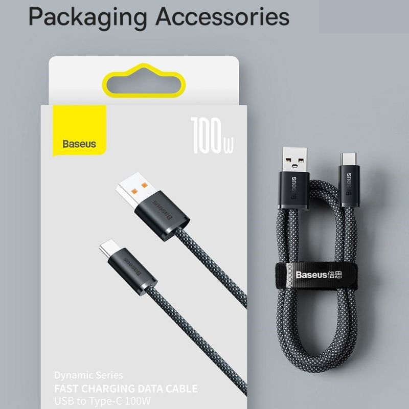 Cáp Sạc Nhanh Siêu Bền Baseus Dynamic Series USB to Type-C 100W Fast Charging Data Cable CALD