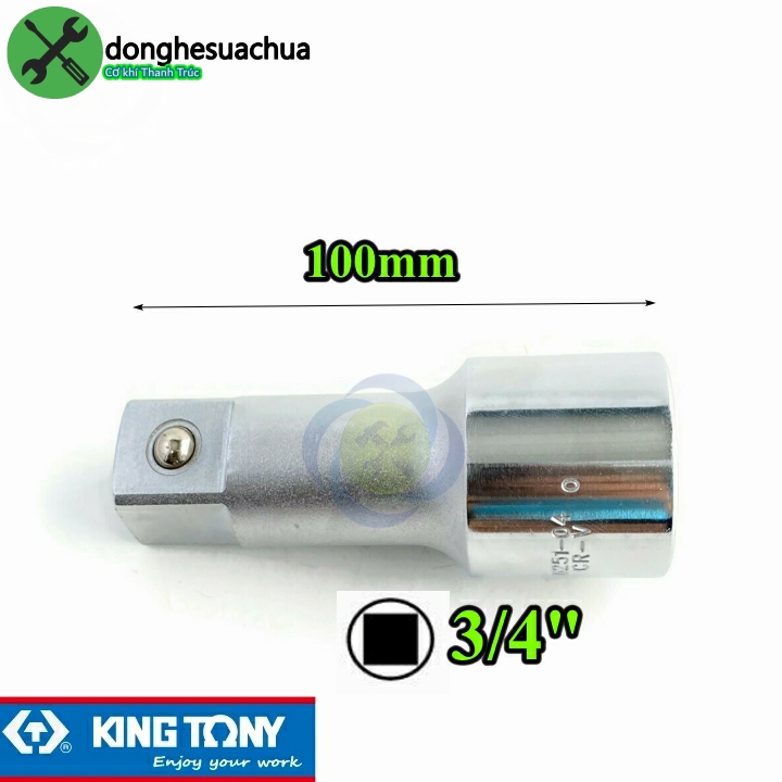 Đầu nối dài 3/4 kingtony 6251-04 dài 100mm đầu vuông 19mm