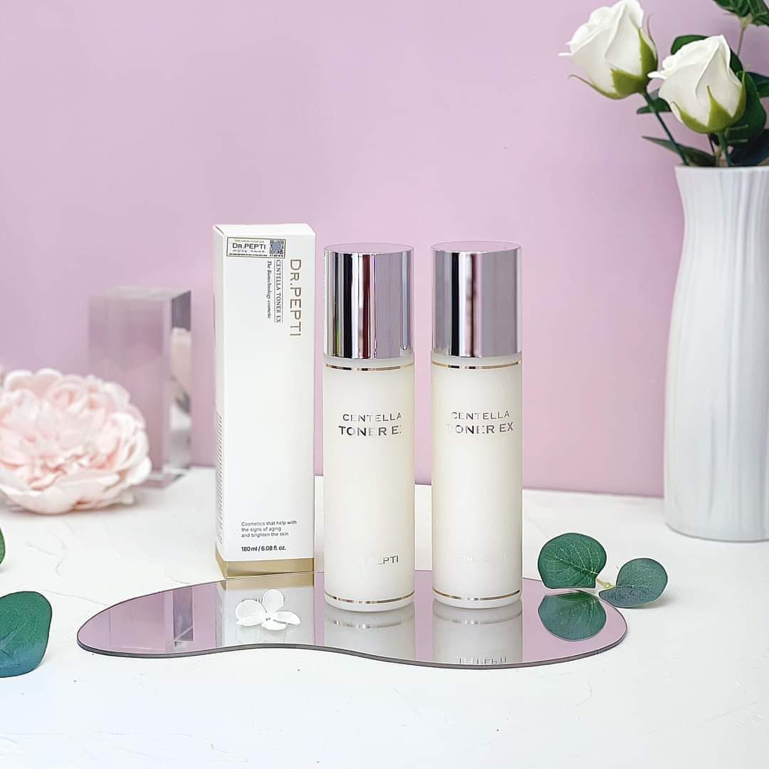 Nước hoa hồng Centella Toner Dr.Pepti+ 180ml Hàn Quốc