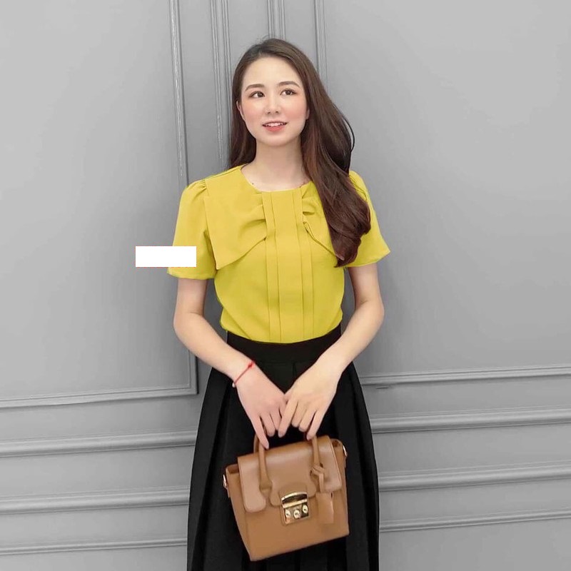 Áo phối nơ siêu xinh phong cách hàn quốc cực hot