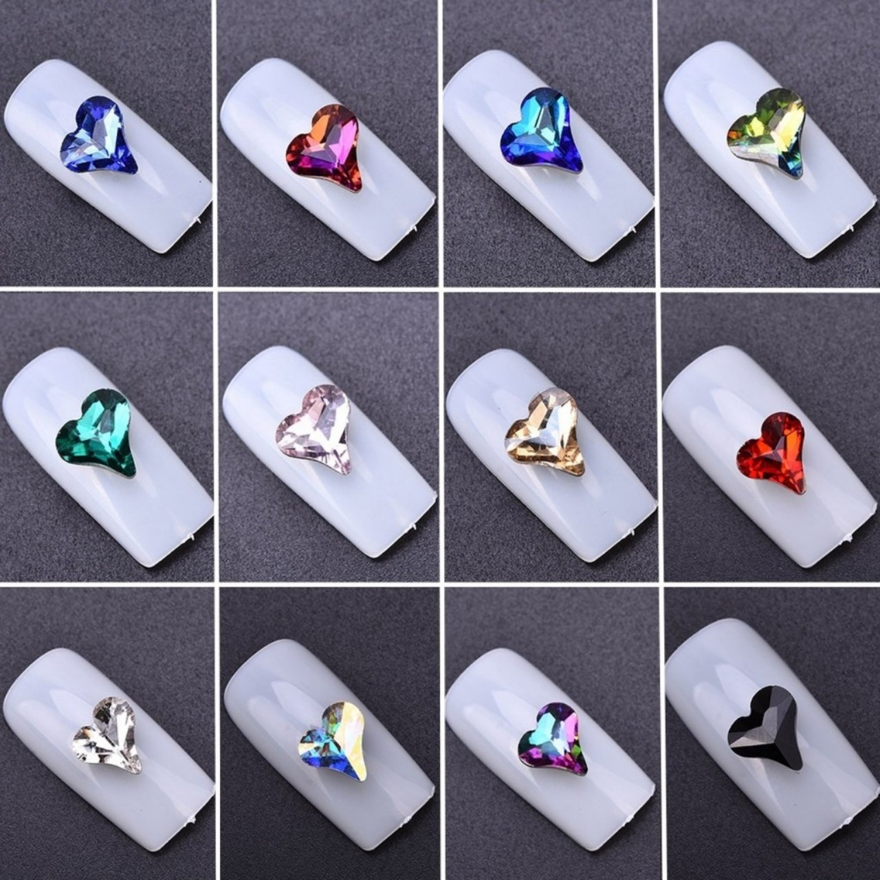 Đá khối hình tim (combo 12 viên) - ST088
