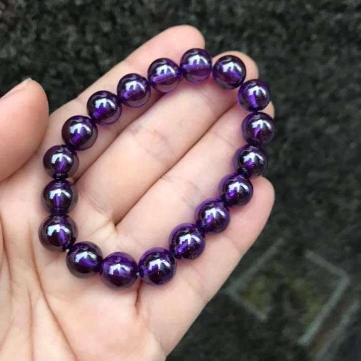 [HCM]VÒNG  ĐÁ TOPAZ TÍM THIÊN NHIÊN 10LY