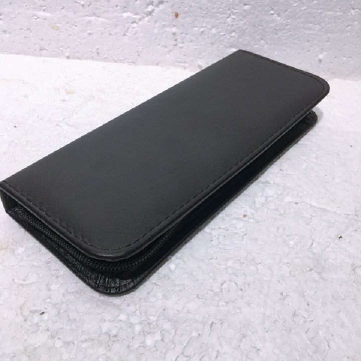 Hộp đựng kéo cắt tóc bằng da (Màu Đen)