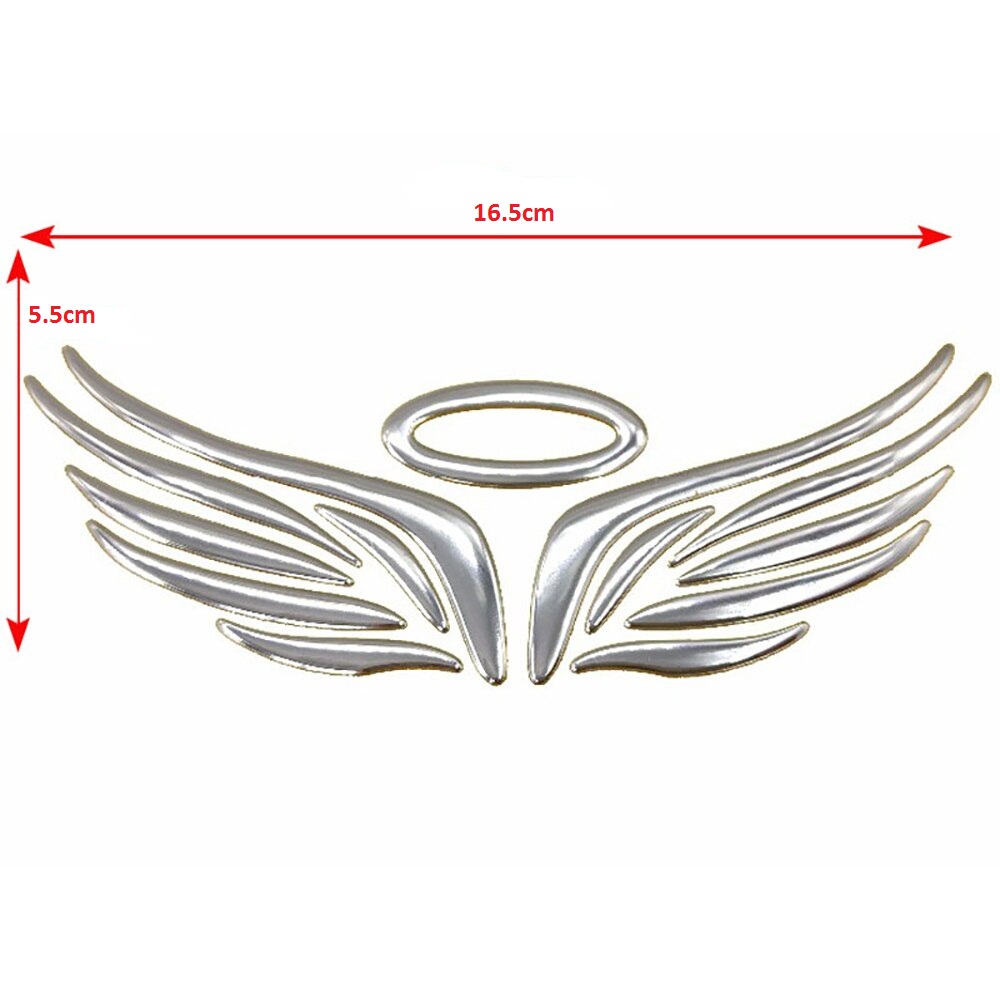 Miếng Dán Trang Trí Xe Hơi Hình Đôi Cánh Thiên Thần 3D Độc Đáo