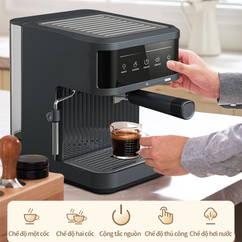 MÁY PHA CÀ PHÊ 20 BAR CAO CẤP, MÁY PHA CÀ PHÊ MINI GIA ĐÌNH, CÔNG SỞ TIỆN LỢI