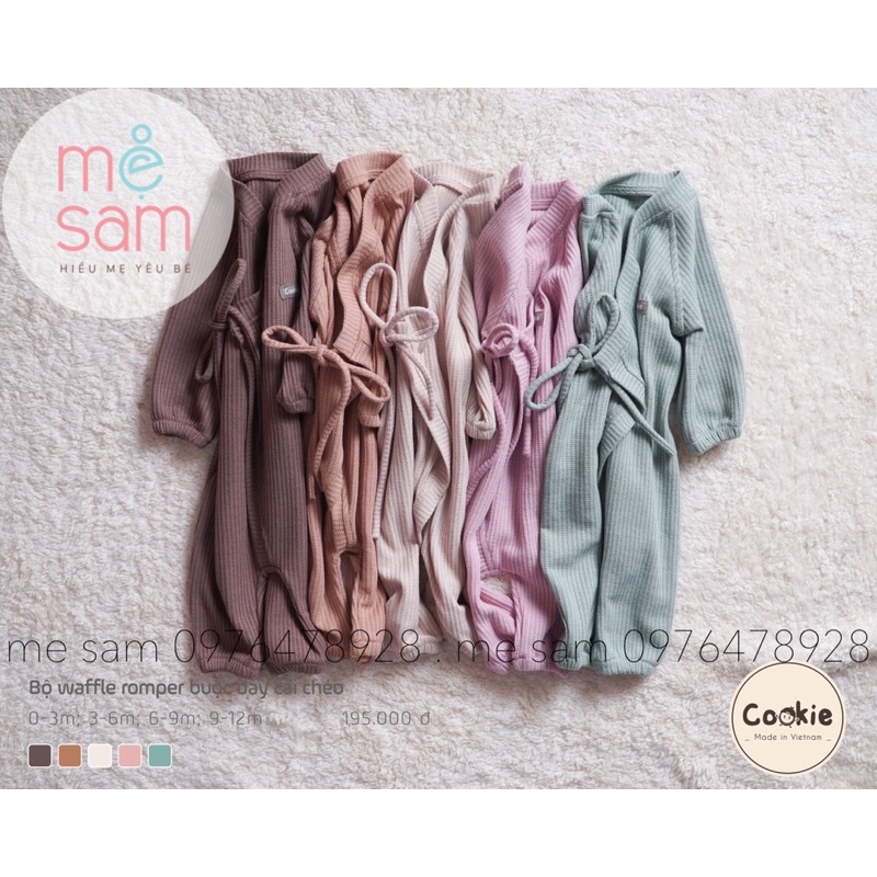 Body Buộc Dây Cài Chéo Romper Cookie