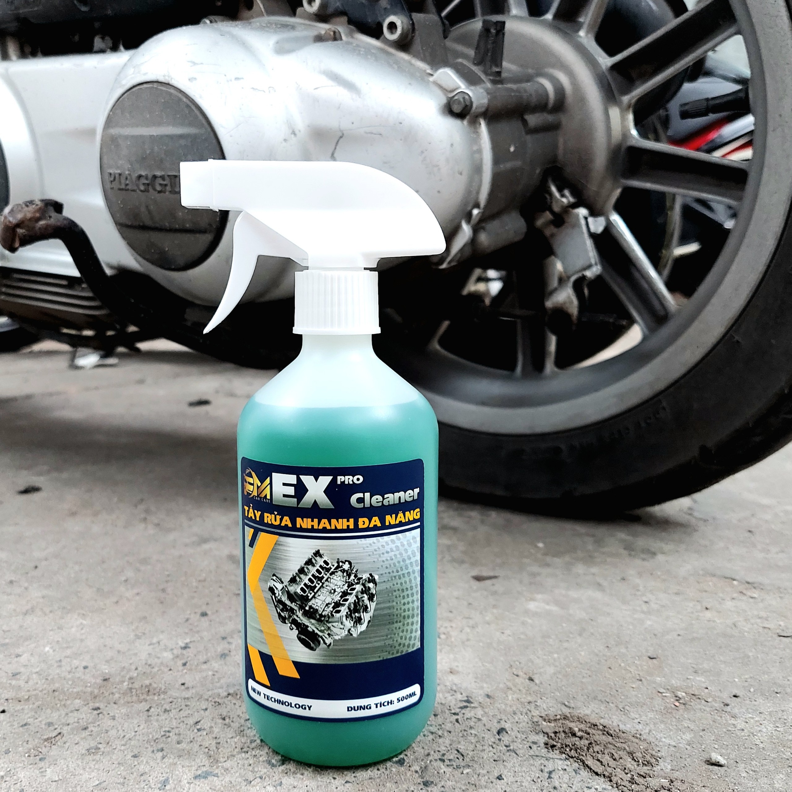 EX- pro Cleaner 500ml tẩy đầu bò, lốc máy, tẩy dầu mỡ, sàn nhà máy, rửa xe.