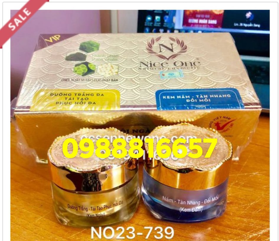 Bộ đôi ngày đêm kem hỗ trợ nám Nice one