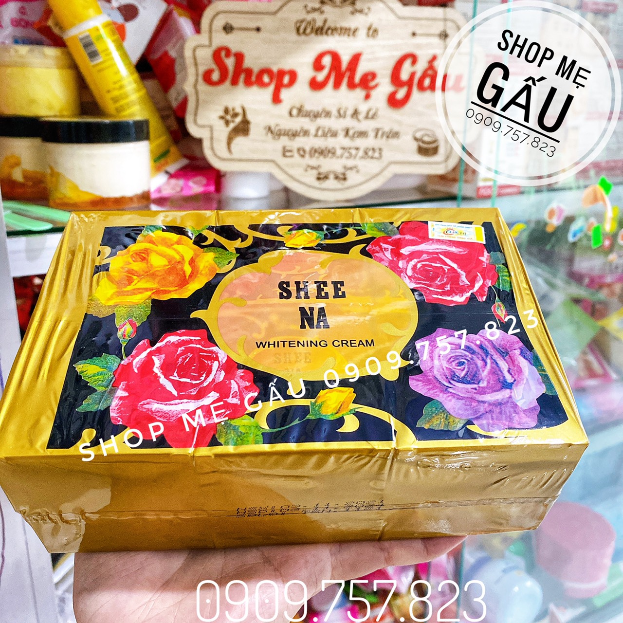 1 lố 12 hủ kem SHEE NA ( bông hồng đen) 5g
