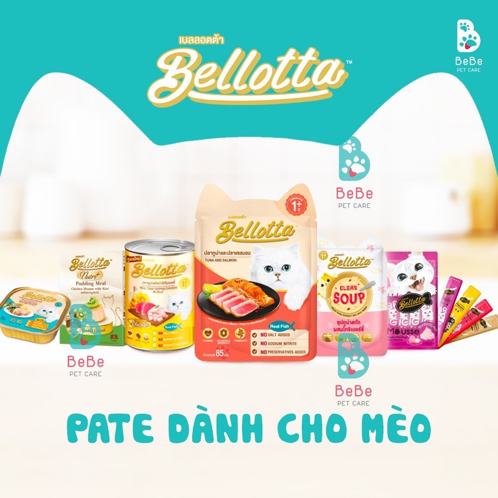 Pate BELLOTTA Từ Thịt Tươi Dinh Dưỡng Cho Mèo Mọi Lứa Tuổi