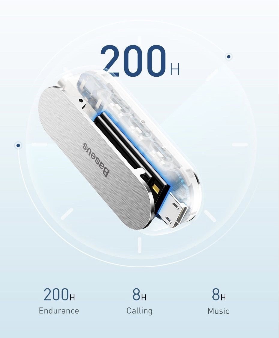 Bộ Bluetooth Receiver Baseus BA02 Wireless Adapter