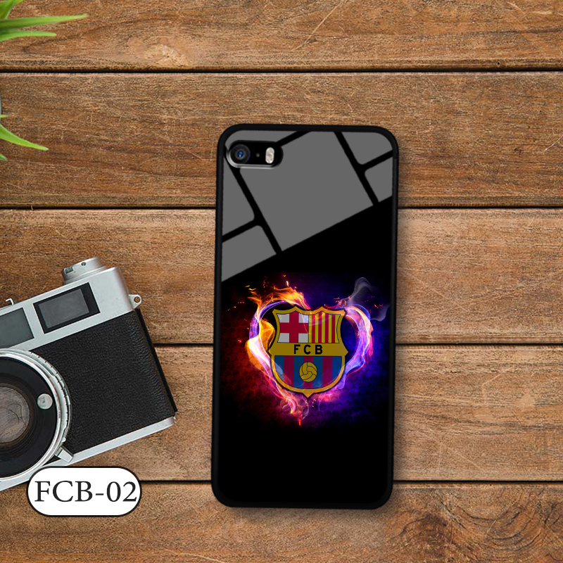 Ốp kính 3D IPHONE 5SE - in biểu tượng đội bóng