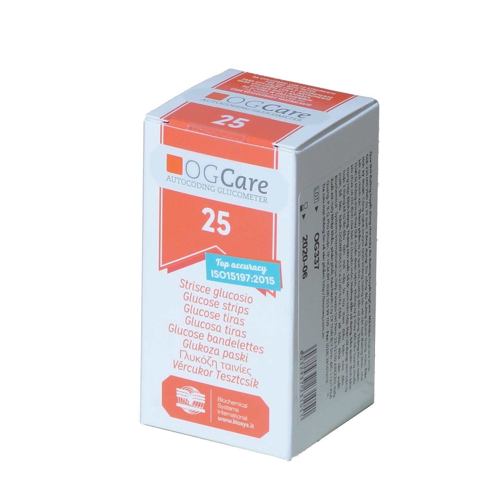 QUE THỬ ĐƯỜNG HUYẾT OG CARE HỘP 25 QUE