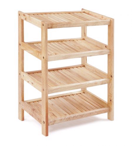 [HCM]Kệ dép gỗ 45cm - 4 tầng