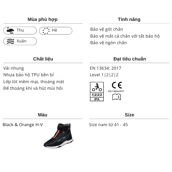 Giày bảo hộ xem máy LS2 ACRUX MAN