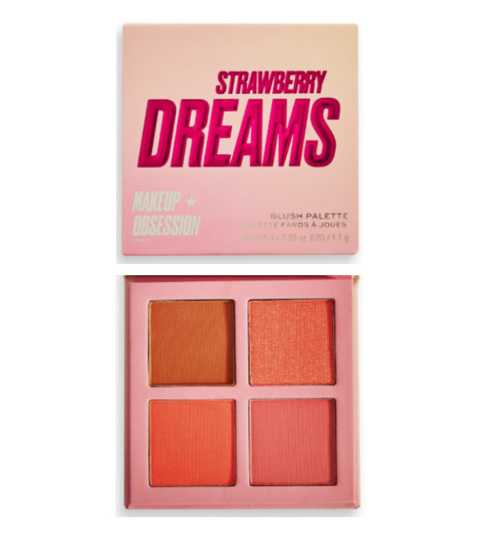 Bảng Phấn Má Revolution Blush Palette Makeup Obsession Strawberry Dreams  4X1.1G | Lazada.Vn