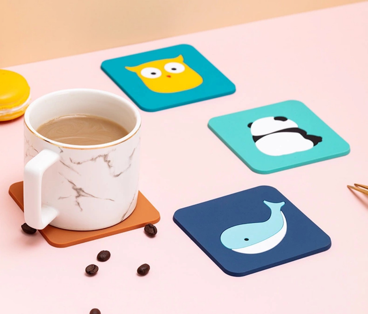 Miếng Lót Đĩa Đựng Đồ Uống Trái Cây Đế Lót Ly Đồ Uống, Tấm Lót Cốc Silicon Phụ Kiện Bàn, Cách Nhiệt Chống Trượt
