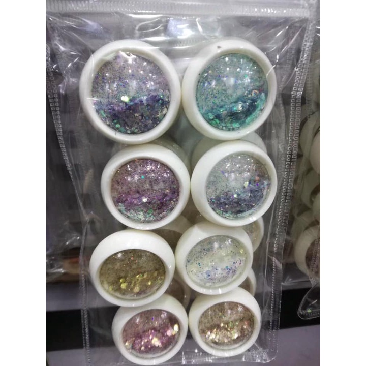 Set Nhũ Vảy Cá 3D Lấp Lánh Làm Móng