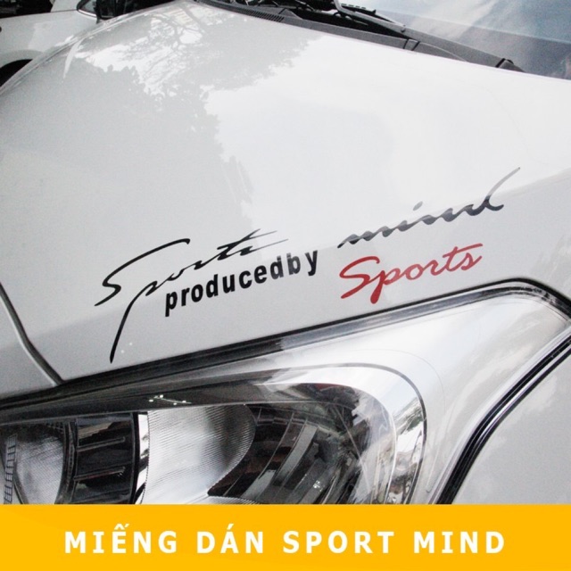 Tem dán decal Sport mind prodeced by Sports - tem dán nắp capo