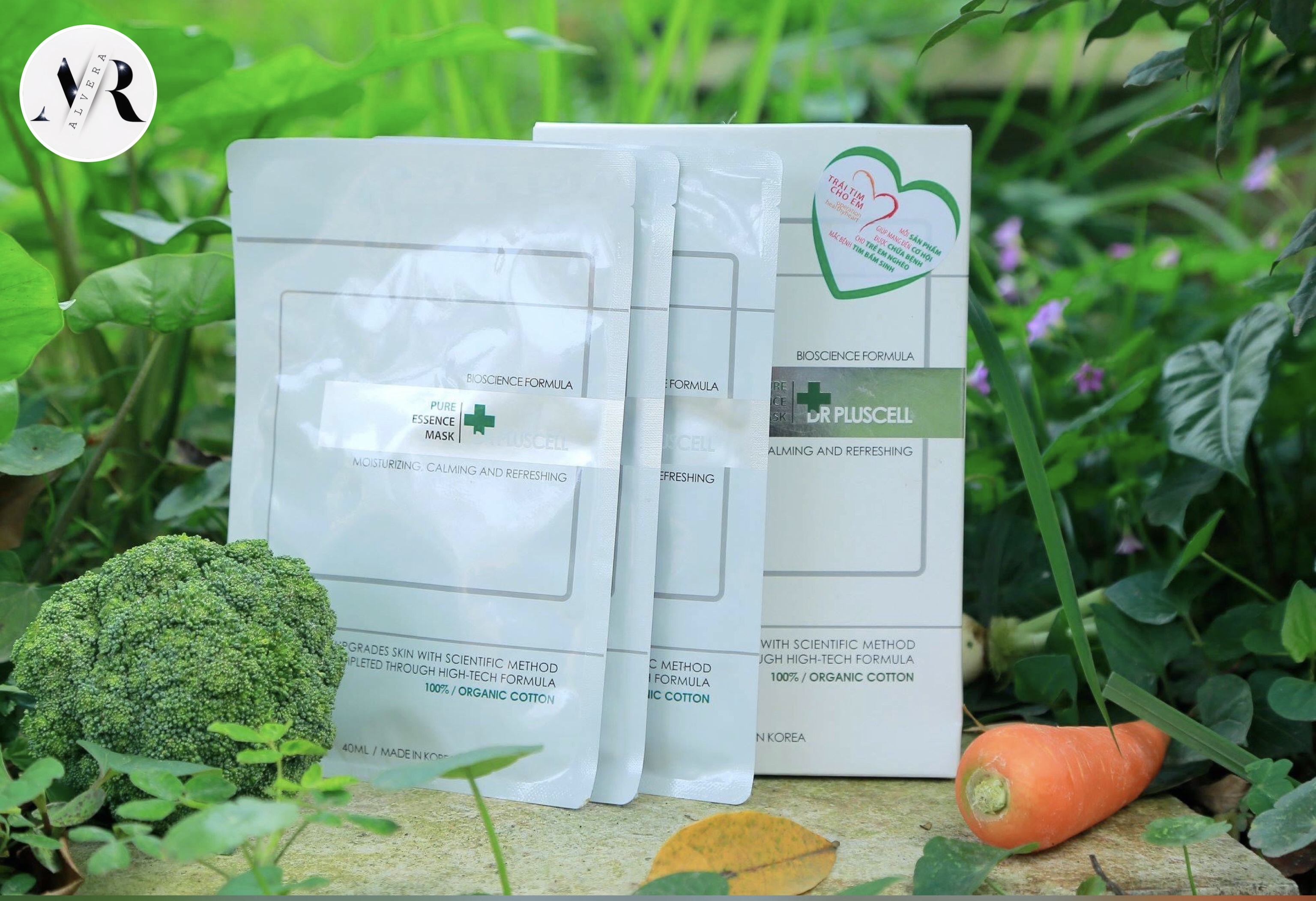 MẶT NẠ NHÂN SÂM TÁI TẠO DA DR PLUSCELL PURE ESSENCE MASK - [ MỸ PHẨM ALVERA SHOP ]