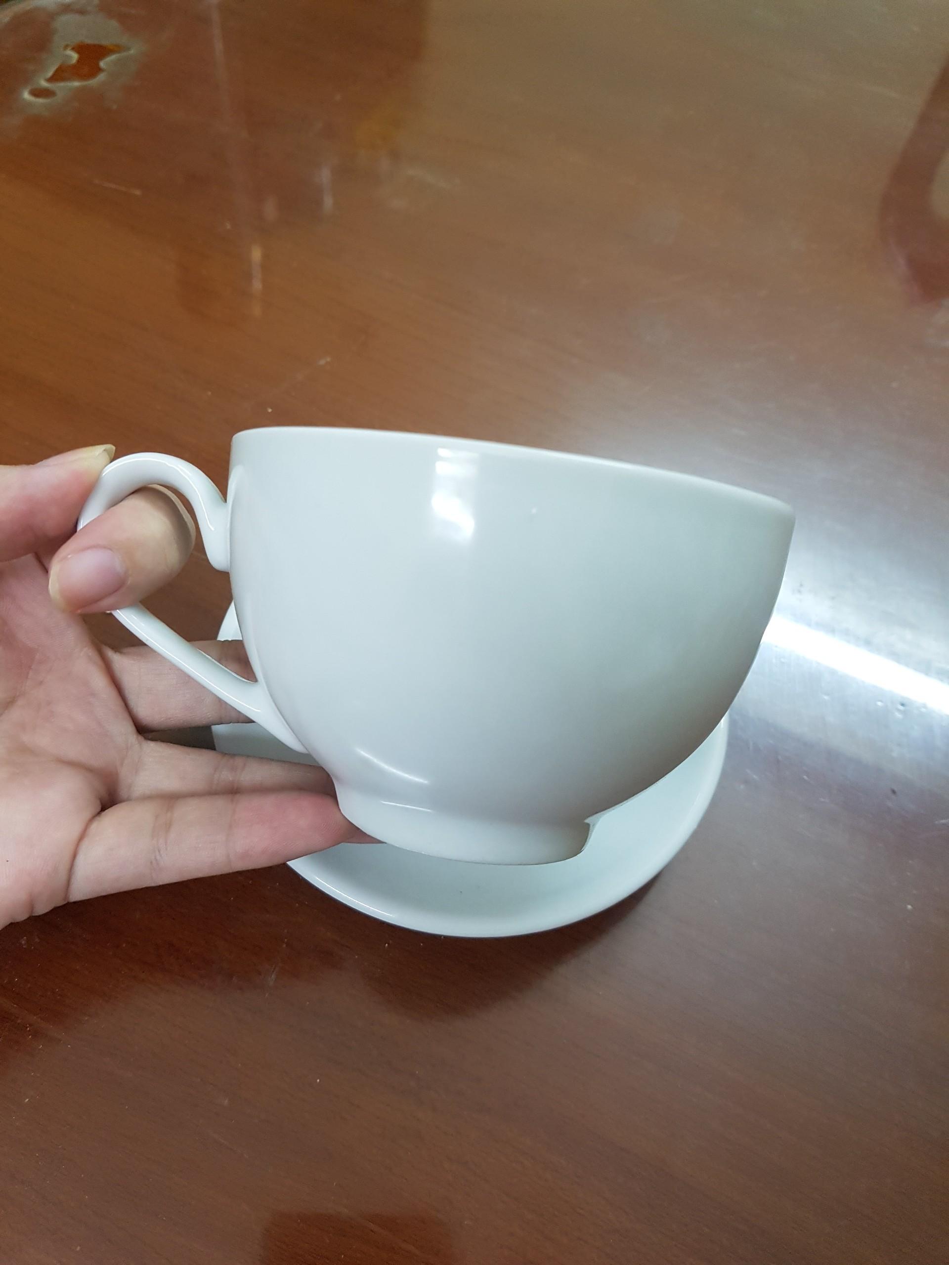 Ly sứ Cốc cafe capuchino latte art espresso 180ml 220ml 280ml trắng trơn