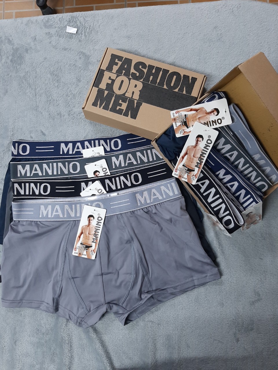 [HCM] Quần Sịp Đùi Boxer Lạnh Cao Cấp ( MS206 - set 3 quần )