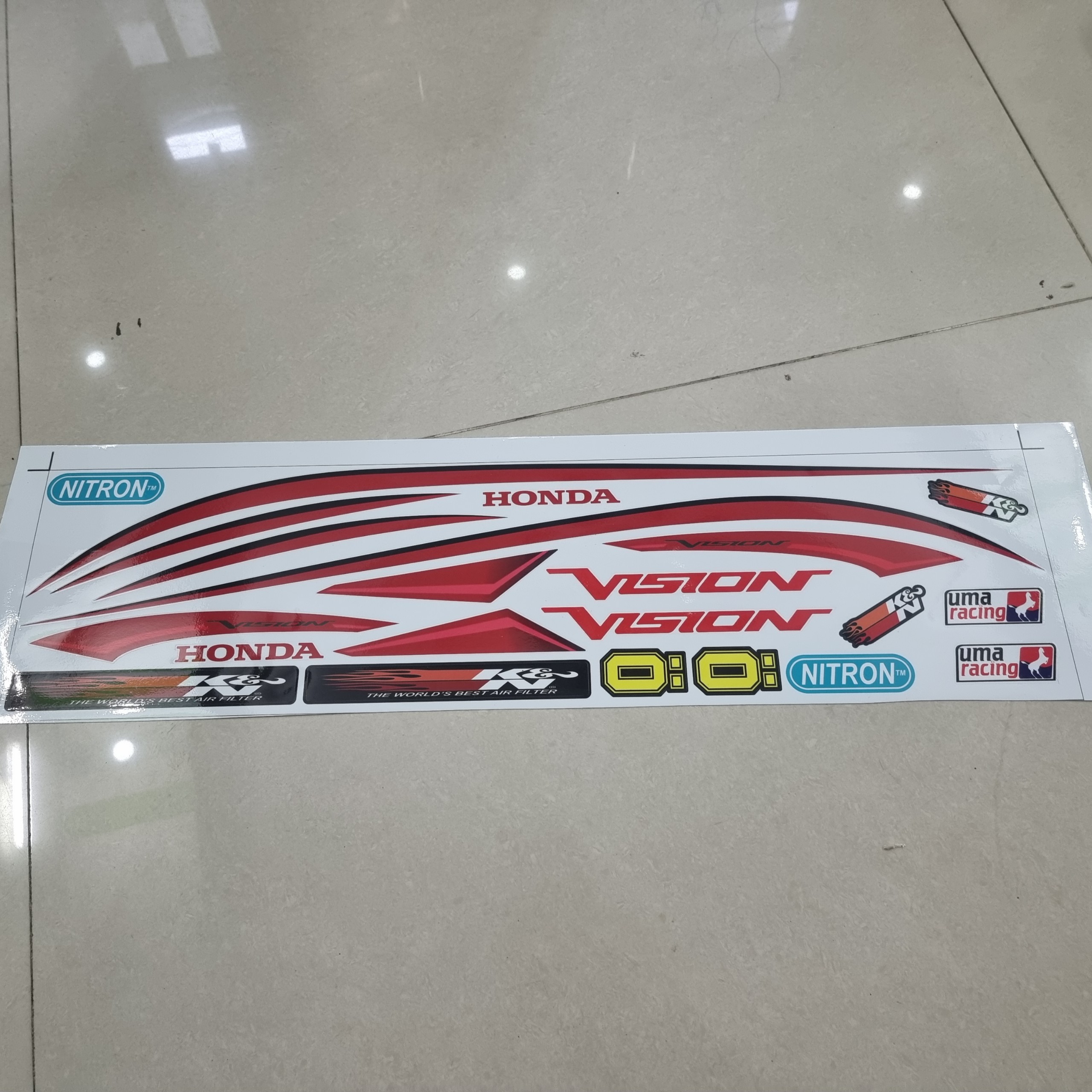 Tem xe Vision 2016 chỉ tặng logo